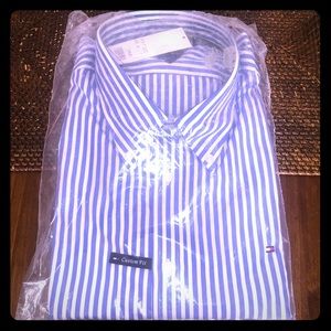 Tommy Hilfiger Cancún blue striped button down
